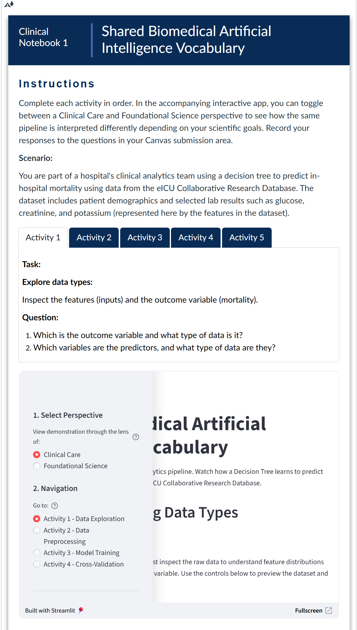 Fundamentals of Biomedical ML_assignment 1