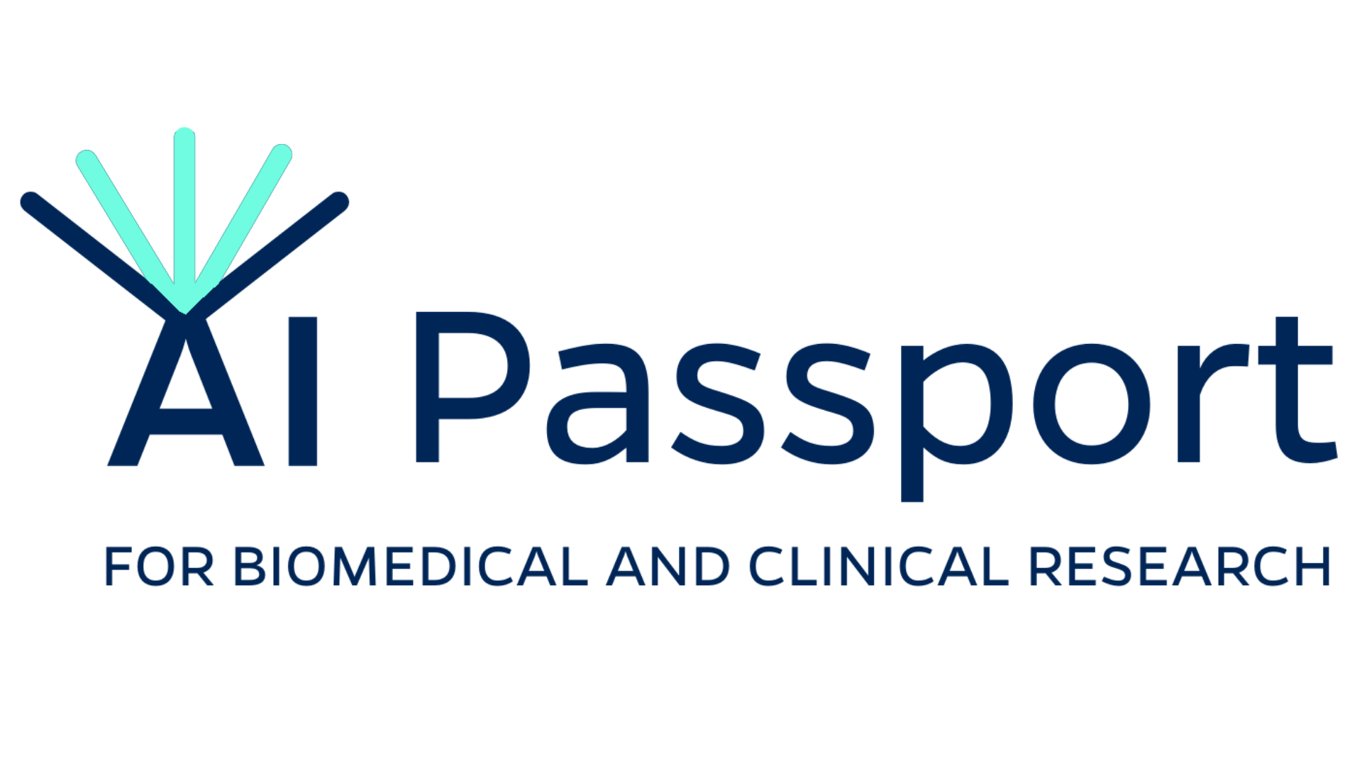 AI passport logo in blue and teal