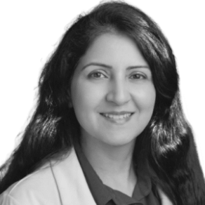Fatemeh Asfari, PhD profile photo. Woman with dark hair smiling.